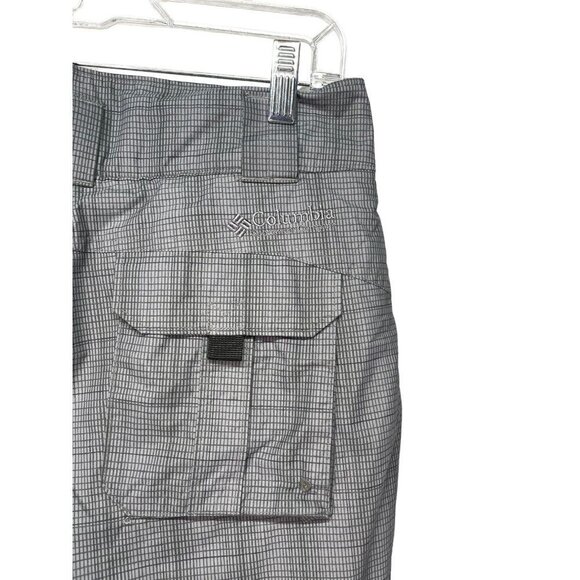 COLUMBIA snow / ski /‎ snowboarding pants Youth Size 14/16 grey plaid - Picture 8 of 10